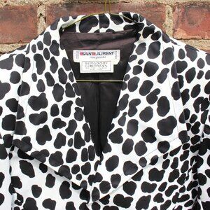 Vintage Saint Laurent Spotted Bolero Jacket